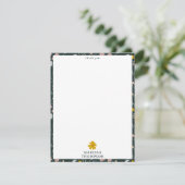 Carte De Remerciements Fleurs sauvages bohémiens de la moutarde (Debout devant)