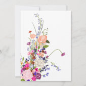 Carte De Remerciements fleurs sauvages chic modernes écriture jolie gradu (Dos)