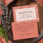 Carte De Remerciements Fleurs sauvages sur le Baby shower de Terracotta<br><div class="desc">Les cartes de remerciement baby shower comportent "merci" et un court message sur le devant de ces fleurs sauvages sur des cartes en terre cuite avec un message personnel sur le dos (laissez vide si vous voulez écrire vos remerciements à la main.) CORRESPONDANCE d'objets dans notre collection.</div>