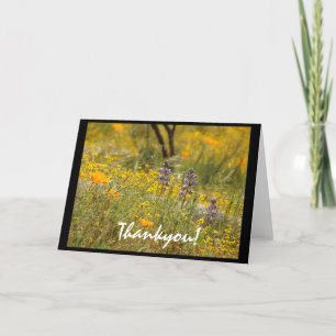 Carte De Remerciements Fleurs sauvages Thankyou !Carte