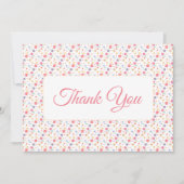 Carte De Remerciements Fleurs simples (Devant)