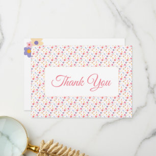 Carte De Remerciements Fleurs simples