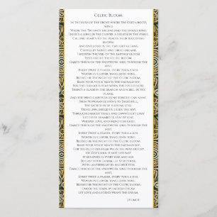 Carte De Remerciements Floraison Celtique