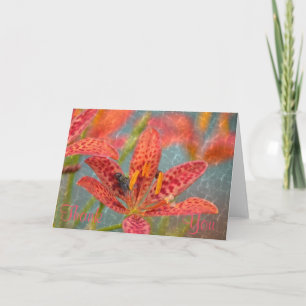 Carte de remerciements floral