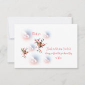 Carte De Remerciements Floral (Devant)