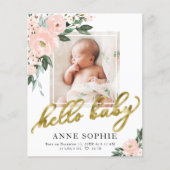 Carte de remerciements floral (Devant)