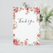 Carte de remerciements floral (Debout devant)