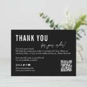 Carte de remerciements Floral (Debout devant)