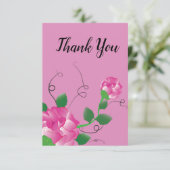 Carte de remerciements floral (Debout devant)