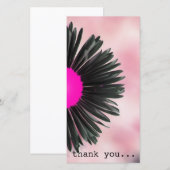 Carte De Remerciements floral (Devant / Derrière)