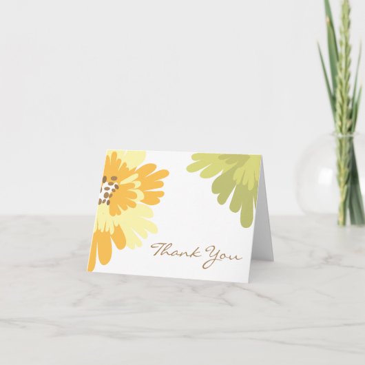 Carte de remerciements floral (Devant)