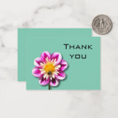 Carte de remerciements floral (Devant/Arrière en situation)