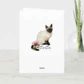 Carte de remerciements floral (Dos)