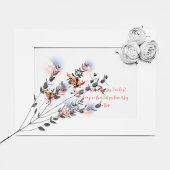 Carte De Remerciements Floral