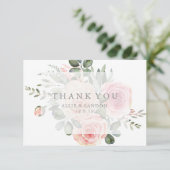 Carte de remerciements floral (Debout devant)