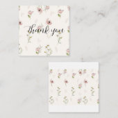 carte de remerciements floral (Devant / Derrière)