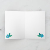 Carte de remerciements floral (Intérieur)