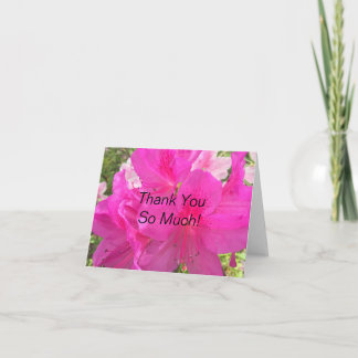 Carte de remerciements floral