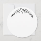 Carte de remerciements floral (Dos)