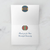 Carte de remerciements Floral arabe (Intérieur)