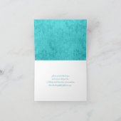 Carte de remerciements floral blanc Brown de (Intérieur)