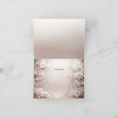 Carte de remerciements floral blanc d'ivoire (Intérieur)