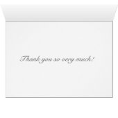 Carte de remerciements floral Blue Dahlia de la Ma (Intérieur Horizontal (Bas))