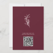 Carte de remerciements Floral Boho simple (Dos)