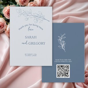 Carte de remerciements Floral Boho simple