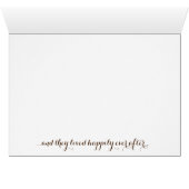 Carte de remerciements Floral & Bois (Intérieur Horizontal (Bas))