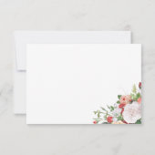 Carte de remerciements floral de jardin vintage (Dos)