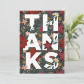 Carte de remerciements Floral de vacances de Poins (Debout devant)