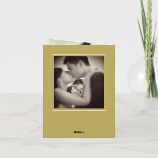 Carte De Remerciements Floral Double Bonheur Or Mariage chinois Photo (Dos)