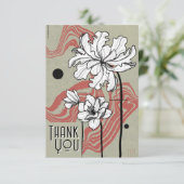 Carte de remerciements Floral Dream (Debout devant)