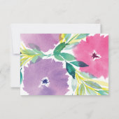 Carte de remerciements floral en fleurs (Dos)