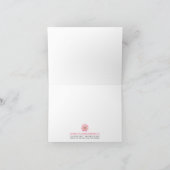 Carte De Remerciements Floral Fleur sauvage (Intérieur)