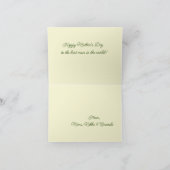 Carte De Remerciements Floral Fleur sauvage Rustic Boho Ecriture Annivers (Intérieur)