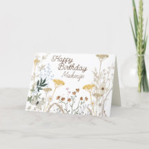 Floral Fleur sauvage Rustic Boho Whimsday