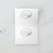 Carte De Remerciements Floral Future Mrs. Est 2026 Custom Wedding (Intérieur)