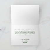 Carte De Remerciements Floral Handfasting Matin Gloire (Intérieur)