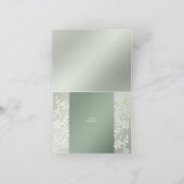 Carte de remerciements Floral Jaune Vert (Intérieur)