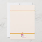 Carte de remerciements floral lunaire (Dos)