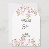 CARTE DE REMERCIEMENTS FLORAL mariage (Devant)