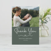 Carte de remerciements floral minimaliste (Debout devant)