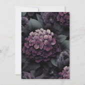 Carte De Remerciements Floral Moody violet (Dos)