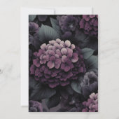 Carte De Remerciements Floral Moody violet (Dos)