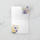 Carte de remerciements floral n° 1 (Intérieur)