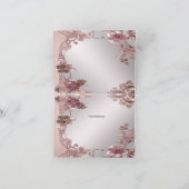 Carte de remerciements Floral rose (Intérieur)