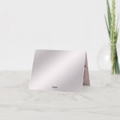 Carte de remerciements Floral rose (Dos)