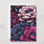 Carte De Remerciements Floral rose gras (Dos)